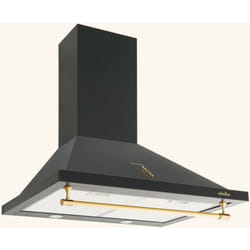 Hotte vintage murale Silverline isis noir mat 90 cm