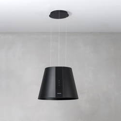 Silverline - Hotte cuisine en îlot pure plus noir mat 50 cm