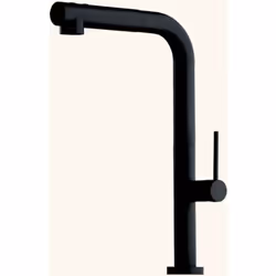 POINTS FORTS : > Robinet noir H 358 x L 196 mm > Douchette extractible double jet > Mitigeur pour cuisine > Robinetterie cuis ...