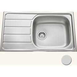 Vier inox mini structure Luisina rock 1 grand bac 1 petit égouttoir