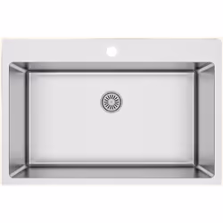 POINTS FORTS : > Évier encastrable 76x50,5 cm > Meuble sous évier 80 cm minimum > Evier vidage manuel > Evier réversible CARA ...