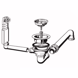 > Vidage évier manuel > Convient à l'évier TRADITION 1 BAC > Pour évier Villeroy & Boch > Diamètre évacuation évier : 90 mm