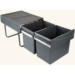 Cuisissimo - Poubelle cuisine tempo - poubelle encastrable 2 x 15 litres