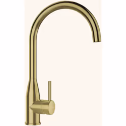 POINTS FORTS : > Robinet doré H 380 x L 211 mm > Bec orientable à 360° > Mitigeur pour cuisine > Robinetterie cuisine avec fl ...