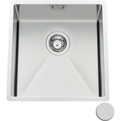 Luisina - Evier sous-plan inox nid d'abeille vibrato 1 bac 450x450 mm