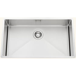 Luisina - Evier sous-plan inox nid d'abeille vibrato 1 bac 770x450 mm