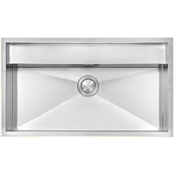 Vier timbre d'office inox lisse diamante 1 bac