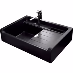 POINTS FORTS : > Évier timbre 90x62,8 cm > Convient à un meuble sous évier de 90 cm > Evier vidage automatique > Évier à pose ...