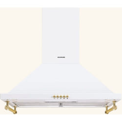 Hotte vintage murale Silverline osiris blanc mat 90 cm