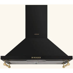 Hotte vintage murale Silverline osiris noir mat 90 cm