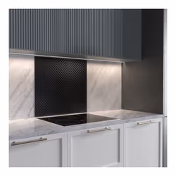 > Largeur : 90 cm > Hauteur : 70 cm > Crédence verre trempé 4 mm > Credence cuisine à coller par silicone transparent