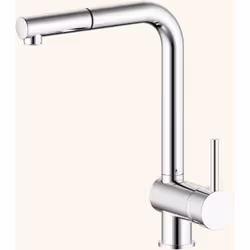 POINTS FORTS : > Robinet douchette H 315 x L 225 mm > Douchette extractible mono jet > Mitigeur pour cuisine > Robinetterie c ...
