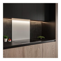 Cuisissimo - Crédence cuisine fond de hotte verre brillant glassy - Blanc l 60 x h 50 cm