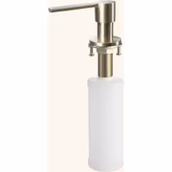 > Flacon pompe 300ml > Distributeur savon inox > Rechargement pratique par la tête amovible > Distributeur savon doré