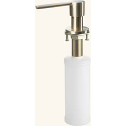 Distributeur savon cuisine encastrable Luisina inox doré or clair
