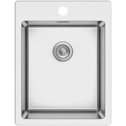 Evier inox Luisina java 1 bac 390x505