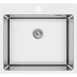 Evier inox Luisina java 1 bac 550x505