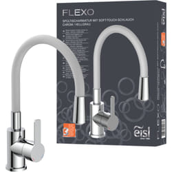 Eisl - Robinet cuisine gris et chromé flexo