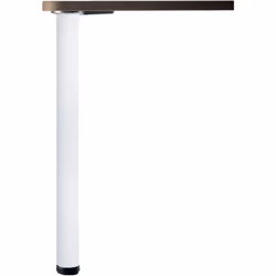 > Pied metal plan de travail : acier > Pied plan de travail réglable 0/+3 cm > Hauteur plan de travail cuisine 87 cm > Fixati ...