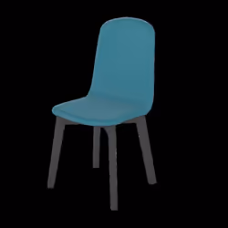 Chaise de salle à manger GUSTAVE bleu canard