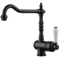 Robinet cuisine vintage noir mat marius