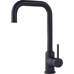 POINTS FORTS : > Robinet noir H 340 x L 201mm > Bec orientable > Mitigeur pour cuisine > Robinetterie cuisine avec flexibles  ...