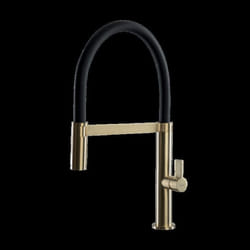 Robinet douchette Luisina inox massif PVD doré MAHÉ
