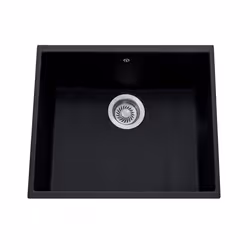 Évier sous-plan granit full noir Luisina HARMONIE 1 bac 530x460