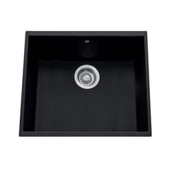 Évier sous-plan granit full noir Luisina HARMONIE 1 bac 530x460