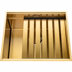 POINTS FORTS : > Évier sous plan 52x40 cm > Égouttoir, planche, cache bonde inclus > Meuble sous évier 80 cm > Evier vidage m ...