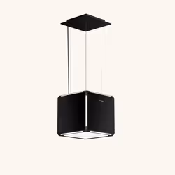 Hotte cuisine en îlot Silverline LEIRIA noir mat 40 cm