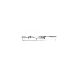 Câble de frein avec démontage moyeu Gaine: 1130 mm Total: 1385 mm