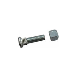 Axe de roue + écrou M10 L35 Plat 17 – Compatible toutes roues de remorque