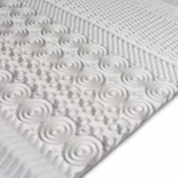 Surmatelas à Mémoire de Forme 160 x 200 cm - 4 cm dépaisseur 10 zones de confort