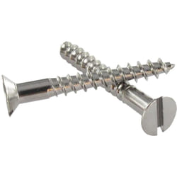 Vis Express - Vis bois Laiton chrome Tête fraisée tf Fendue 3X25-1 pièce