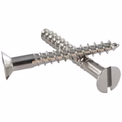 Vis bois Laiton chrome Tête fraisée TF Fendue 4X20 Autre références : 836 305195