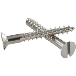 Vis Express - Vis bois Laiton chrome Tête fraisée tf Fendue 4X40-1 piece