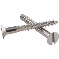 Vis bois Laiton chrome Tête fraisée TF Fendue 4.5X30 Autre références : 3663072000872