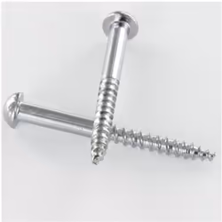 Vis bois Laiton chrome Tête ronde TR Fendue 3X12 Autre références : 3663072001183