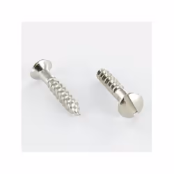 Vis bois Laiton chrome Tête fraisée bombée TFB Fendue 4X20 Autre références : 3617500044938 M193179132 848U02 305206
