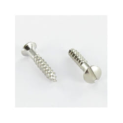 Vis Express - Vis bois Laiton chrome Tête fraisée bombée tfb Fendue 4X20-1 piece