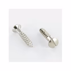Vis bois Laiton chrome Tête fraisée bombée TFB Fendue 4.5X20 Autre références : 3663072001947