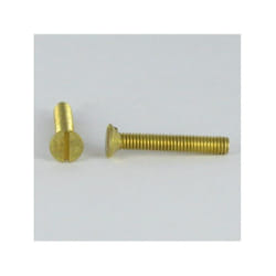 Vis métaux Laiton Tête fraisée TF Fendue M6X10-1 piece