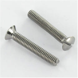 Vis métaux Laiton chrome Tête fraisée bombée tfb Fendue M4X12-1 pièce