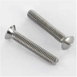 Vis métaux Laiton chrome Tête fraisée bombée TFB Fendue M4X35 Autre références : 3617500042804