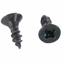 VBA Vis bois agglo Tête fraisée TF Pozi N°1 3X15 Filetage total Acier zingué noir Autre références : 3617501354777 VV03015VAZ ...