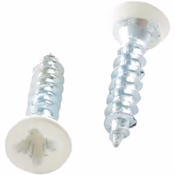 VBA Vis bois agglo Tête fraisée TF Pozi N°2 3.5X15 Filetage total Acier zingué Laqué blanc Autre références : 3617500821355 0 ...
