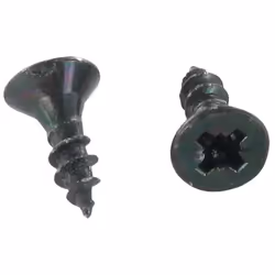 VBA Vis bois agglo Tête fraisée TF Pozi N°2 4X20 Filetage total Acier zingué noir Autre références : 3617500593689 07MIX00 00 ...