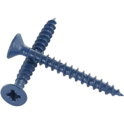 Vis Express - vba Vis bois agglo Tête fraisée tf Pozi N°2 4X35 Filetage total Acier zingué Bleu RAL5000-1 piece