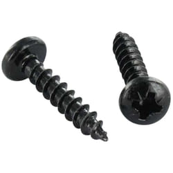 VBA Vis bois agglo Tête ronde TR Pozi N°2 5X16 Acier zingué noir-1 piece